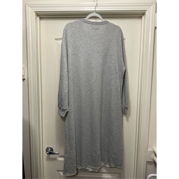 NWT The GREAT Sweatshirt Sleep Dress (Size 3) in Light Grey - Picture 6 of 7